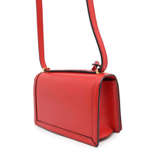 将图像加载到图库查看器中，LOEWE Barcelona Shoulder Bag Red Leather
