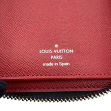 将图像加载到图库查看器中，LOUIS VUITTON Zippy wallet Vertical Rouge/MulticolorN60306 Damier Graphite/Print
