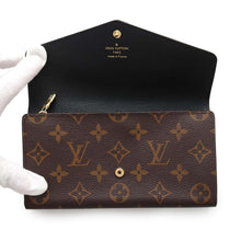 将图像加载到图库查看器中，LOUIS VUITTON Portefeuille Sarah NoirM80726 Monogram / Giant Reverse
