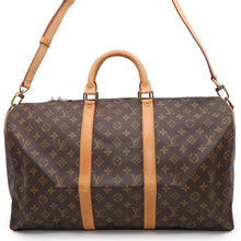 将图像加载到图库查看器中，LOUIS VUITTON Keepall Bandouliere BrownM41416 Monogram Size 50
