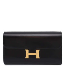 将图像加载到图库查看器中，HERMES Constance Long Togo Black Box Calf Leather
