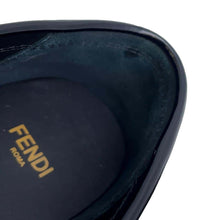 将图像加载到图库查看器中，FENDI Graphy Loafers Black8D8383 Leather Size 36
