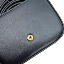 将图像加载到图库查看器中，CELINE Triomphe Mini Claude Shoulder Bag Black10I513DPV Shiny Calf Leather
