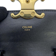 Load image into Gallery viewer, CELINE Triomphe Mini Claude Shoulder Bag Black10I513DPV Shiny Calf Leather
