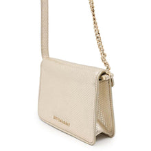 Load image into Gallery viewer, BVLGARI Serpenti Forever Micro Shoulder Pochette Champagne Gold Karung leather
