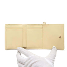 Load image into Gallery viewer, Dior cannage compact wallet YellowS0181ONMJ Leather
