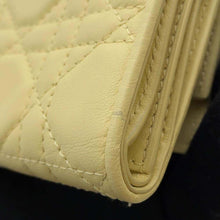 Load image into Gallery viewer, Dior cannage compact wallet YellowS0181ONMJ Leather
