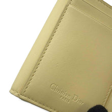 Load image into Gallery viewer, Dior cannage compact wallet YellowS0181ONMJ Leather
