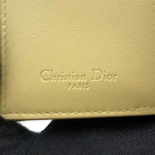 Load image into Gallery viewer, Dior cannage compact wallet YellowS0181ONMJ Leather
