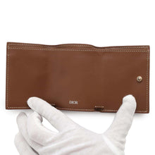 Load image into Gallery viewer, Dior CDDiamond Compact Wallet Brown2ESBC110DCO PVC Coated Canvas
