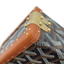 将图像加载到图库查看器中，GOYARD Minodiere Black/Natural PVC Leather
