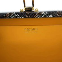 将图像加载到图库查看器中，GOYARD Minodiere Black/Natural PVC Leather
