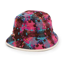 将图像加载到图库查看器中，GUCCI Tweed spicy check bucket hat Size S(22&quot;) Multicolor728469 Wool 51% Acryl25% Nylon14% Mohair8% Polyester1% Cotton1%
