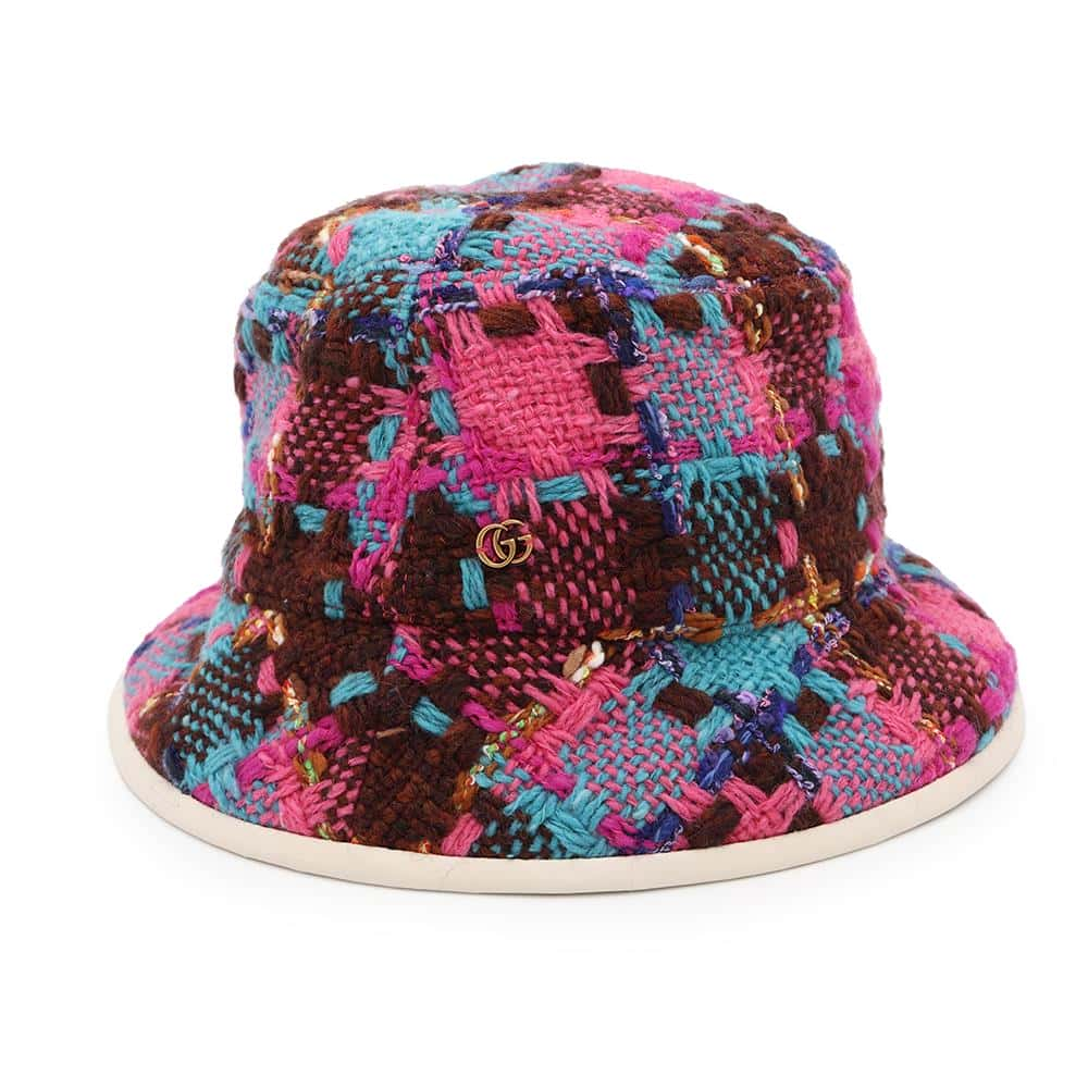 GUCCI Tweed spicy check bucket hat Size M(22.4