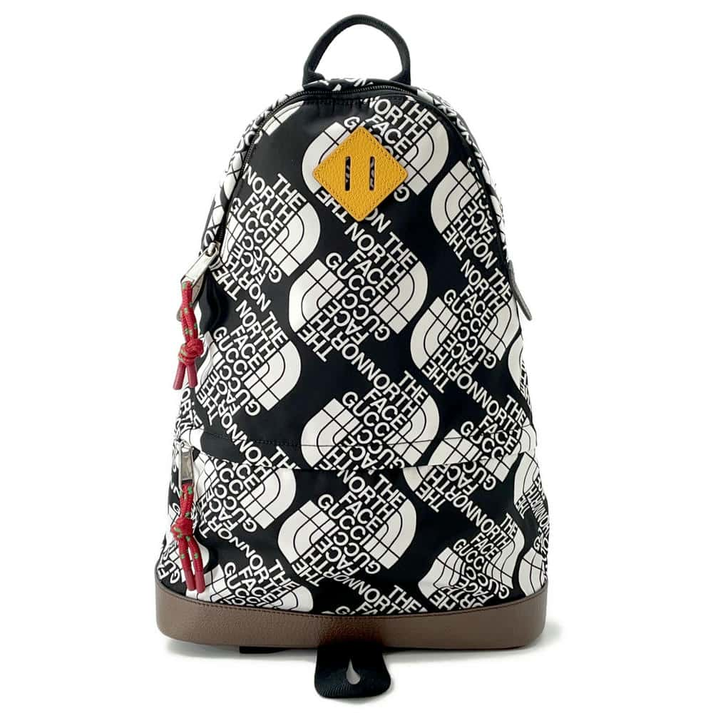 GUCCI The North Face Collaboration Backpack Black/White650288 Nylon Leather