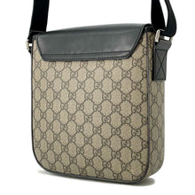 Load image into Gallery viewer, GUCCI Messenger bag Black/Beige473877 GG SupremeCanvas Leather
