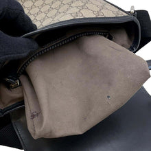 Load image into Gallery viewer, GUCCI Messenger bag Black/Beige473877 GG SupremeCanvas Leather
