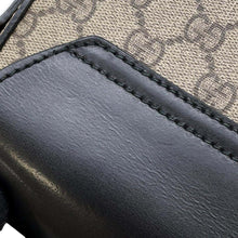 Load image into Gallery viewer, GUCCI Messenger bag Black/Beige473877 GG SupremeCanvas Leather
