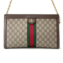 将图像加载到图库查看器中，GUCCI Ophidia GG Shoulder Bag Brown503876 PVC Leather
