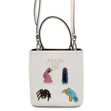 Load image into Gallery viewer, PRADA Panier 2wayHandbag White1BA217 Leather Size Small
