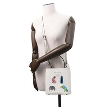 Load image into Gallery viewer, PRADA Panier 2wayHandbag White1BA217 Leather Size Small
