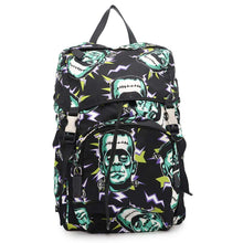 Load image into Gallery viewer, PRADA Frankenstein Backpack Black/Multicolor2VZ135 Nylon
