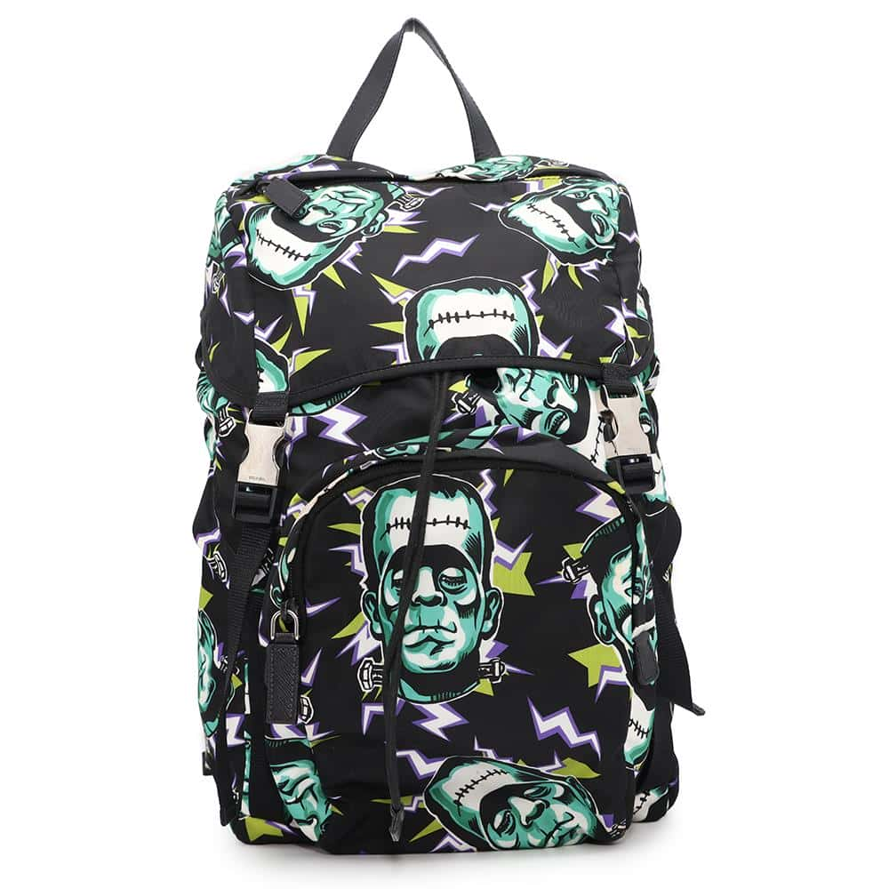 PRADA Frankenstein Backpack Black/Multicolor2VZ135 Nylon