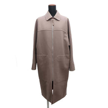 Load image into Gallery viewer, HERMES Zip-up Coat Size 38 Etoupe Wool 100%
