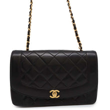 Load image into Gallery viewer, CHANEL Diana Matelasse ChainShoulder Bag BlackA01165 Lambskin
