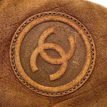Load image into Gallery viewer, CHANEL Matelasse MoutonBoots CamelG26557 Suede Mouton Size 36
