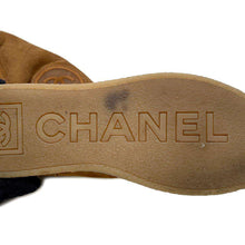 Load image into Gallery viewer, CHANEL Matelasse MoutonBoots CamelG26557 Suede Mouton Size 36
