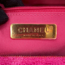 Load image into Gallery viewer, CHANEL Logo Zip Shopping Tote Bag PinkAS0977 Tweed Size Large
