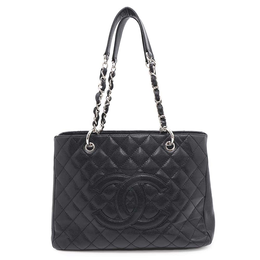 CHANEL GSTTote Bag BlackA50995 Caviar Leather