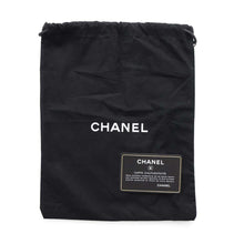 将图像加载到图库查看器中，CHANEL CC Logo Turnlock ChainShoulder Bag Silver/Black Leather
