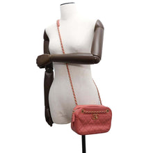 Load image into Gallery viewer, CHANEL Matelasse Camera Shoulder Bag Pink Lambskin
