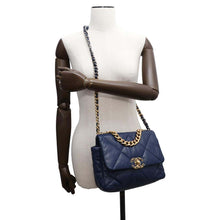 Load image into Gallery viewer, CHANEL CHANEL19 Flap ChainShoulder Bag BlueAS1160 Lambskin
