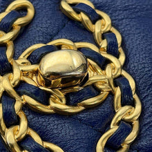 将图像加载到图库查看器中，CHANEL CHANEL19 Flap ChainShoulder Bag BlueAS1160 Lambskin
