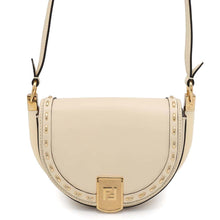 将图像加载到图库查看器中，FENDI Moonlight Shoulder Bag Ivory8BT346 Leather
