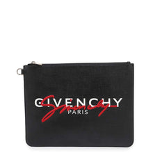 Load image into Gallery viewer, Givenchy large zip pouch BlackBK600JK0VM PVC Coated Canvas
