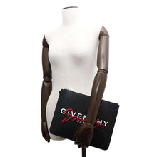 Load image into Gallery viewer, Givenchy large zip pouch BlackBK600JK0VM PVC Coated Canvas
