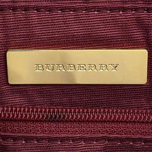 Load image into Gallery viewer, BURBERRY Nova Check Handbag Beige/Bordeaux Canvas Leather
