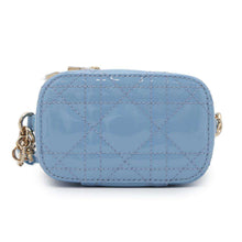 将图像加载到图库查看器中，Dior Micro Vanity Bag Light BlueS0935OWCB Enamel
