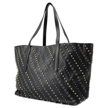 Load image into Gallery viewer, JIMMY CHOO Pimlico Studded Tote Bag BlackPIMLICOSRCX Leather
