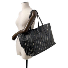 Load image into Gallery viewer, JIMMY CHOO Pimlico Studded Tote Bag BlackPIMLICOSRCX Leather
