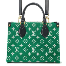 将图像加载到图库查看器中，LOUIS VUITTON Onthego GreenM46216 Monogram Jacquard Velvet LV Match Size PM
