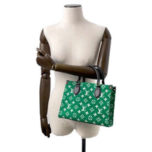 将图像加载到图库查看器中，LOUIS VUITTON Onthego GreenM46216 Monogram Jacquard Velvet LV Match Size PM
