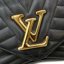 将图像加载到图库查看器中，LOUIS VUITTON New Wave ChainBag NoirM51498 Calf Leather Size MM
