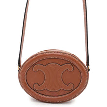 Load image into Gallery viewer, CELINE Oval Purse Cuir Triomphe Shoulder Bag Tan10I703DPQ Leather
