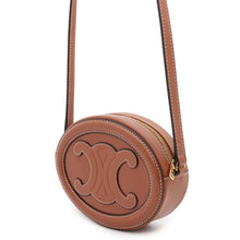 Load image into Gallery viewer, CELINE Oval Purse Cuir Triomphe Shoulder Bag Tan10I703DPQ Leather
