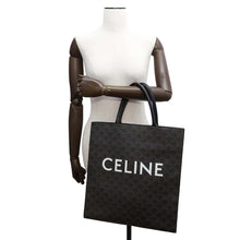 Load image into Gallery viewer, CELINE Triomphe Vertical Hippo Black/Brown191492 PVC Leather
